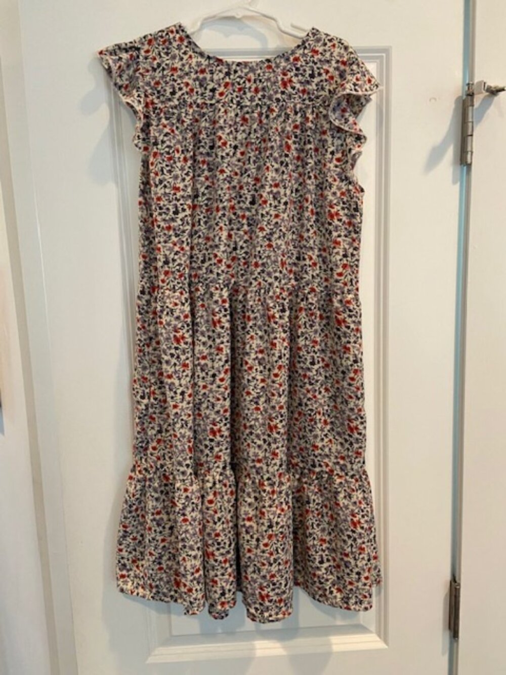 Hayden Girls size XL (13-14 year old) Red and Blue Floral Dress